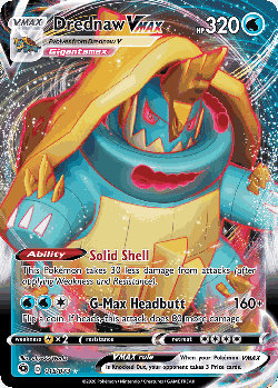 Drednaw VMAX Pokémon TCG card art