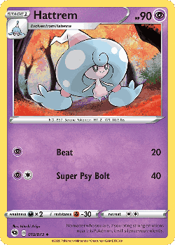 Hattrem Pokémon TCG card art