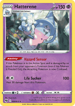 Hatterene Pokémon TCG card art