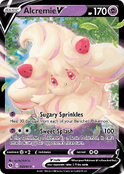 Alcremie V Pokémon TCG card art