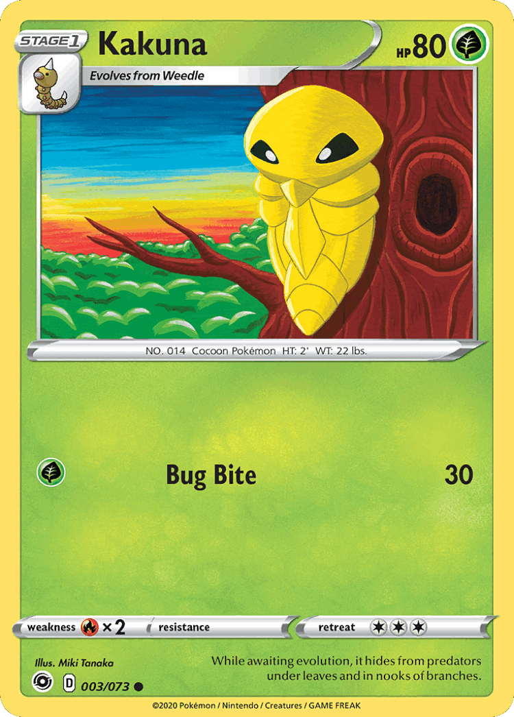 Kakuna #3 from Champion's Path - Common - Illustrated by Miki Tanaka