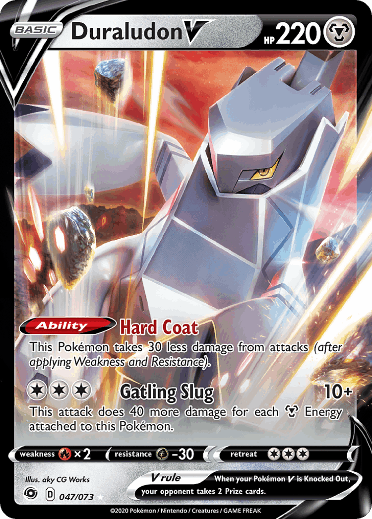 Duraludon V #47 from Champion's Path - Rare Holo V - Illustrated by aky CG Works