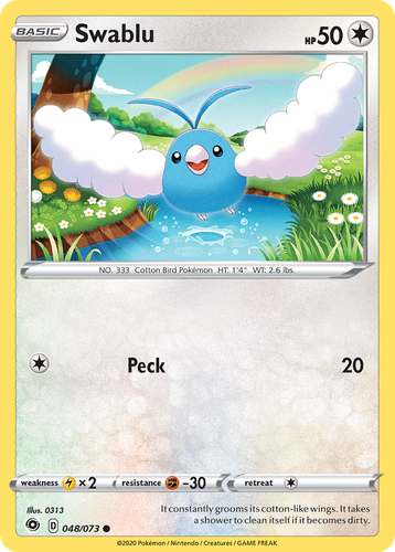 Swablu #48 from Champion's Path - Common - Illustrated by 0313