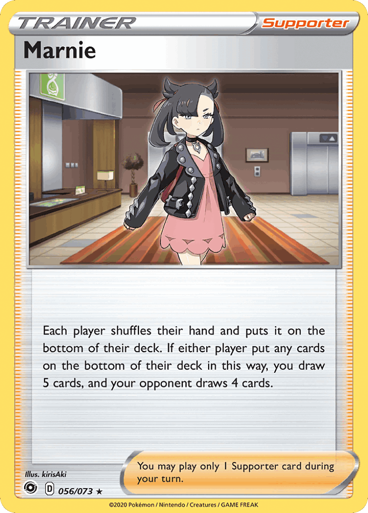 Marnie #56 from Champion's Path - Rare Holo - Illustrated by kirisAki