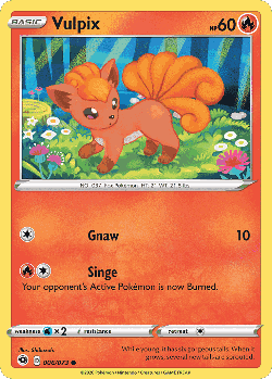 Vulpix Pokémon TCG card art