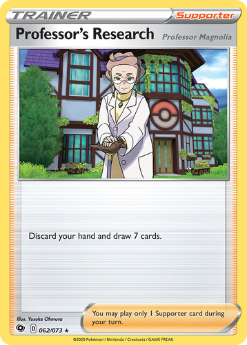 Professor's Research (Professor Magnolia) #62 from Champion's Path - Rare Holo - Illustrated by Yusuke Ohmura