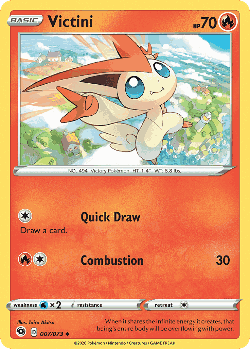 Victini Pokémon TCG card art