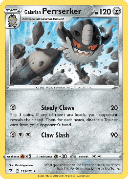 Galarian Perrserker 113, Vivid Voltage