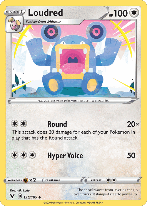 Loudred 136, Vivid Voltage