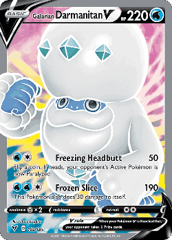 Galarian Darmanitan V 169, Vivid Voltage