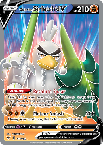 Galarian Sirfetch'd V #174 from Vivid Voltage - Rare Ultra - Illustrated by PLANETA Tsuji