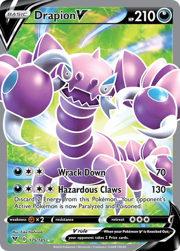 Drapion V #175 from Vivid Voltage - Rare Ultra - Illustrated by Eske Yoshinob