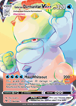 Galarian Darmanitan VMAX 187, Vivid Voltage