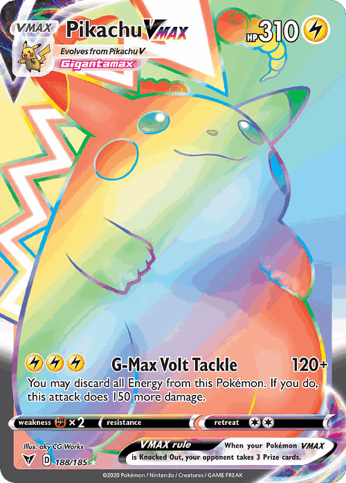 Pikachu VMAX card art