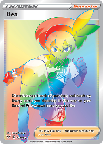 Bea #193 from Vivid Voltage - Rare Rainbow - Illustrated by Hideki Ishikawa