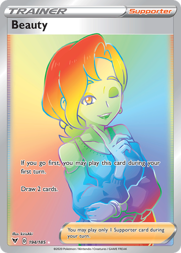 Beauty #194 from Vivid Voltage - Rare Rainbow - Illustrated by kirisAki