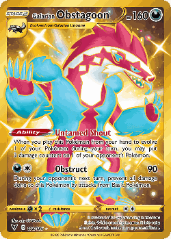 Galarian Obstagoon 198, Vivid Voltage