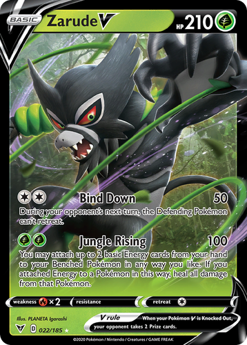 Zarude V Pokémon TCG card art