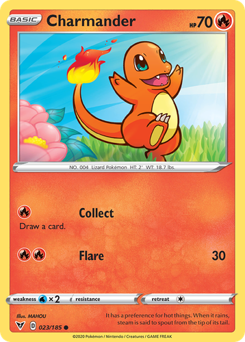 Charmander Pokémon TCG card art