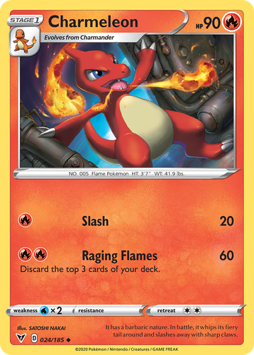 Charmeleon #24 from Vivid Voltage - Uncommon - Illustrated by SATOSHI NAKAI
