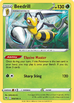 Beedrill Pokémon TCG card art