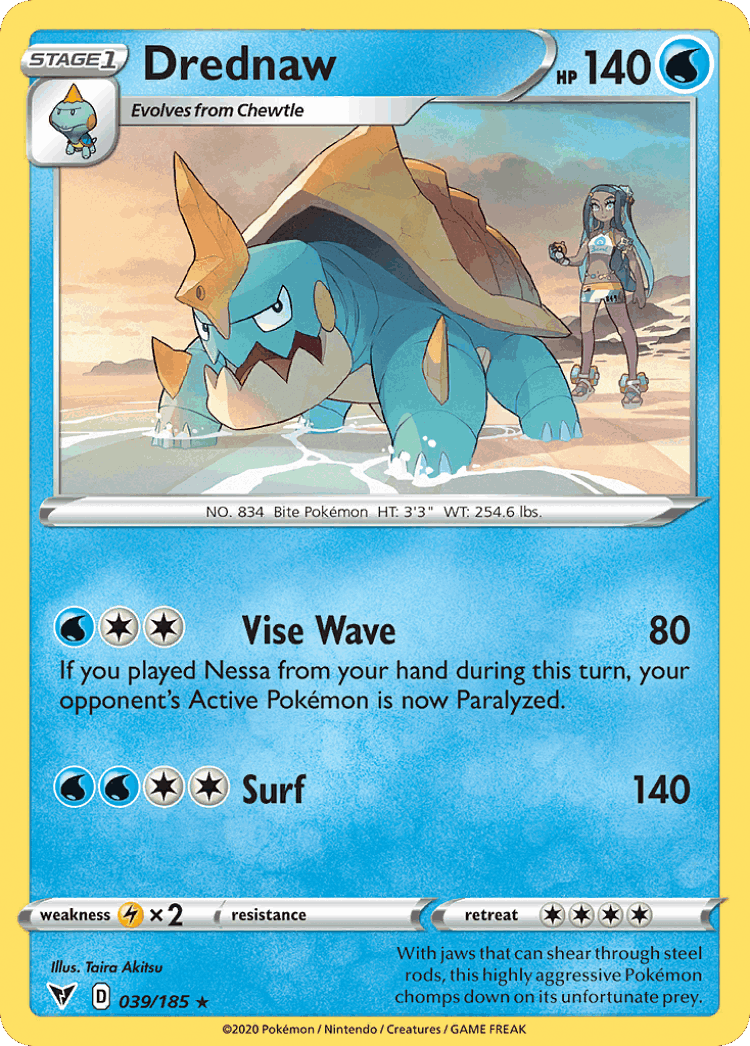 Drednaw #39 from Vivid Voltage - Rare - Illustrated by Taira Akitsu