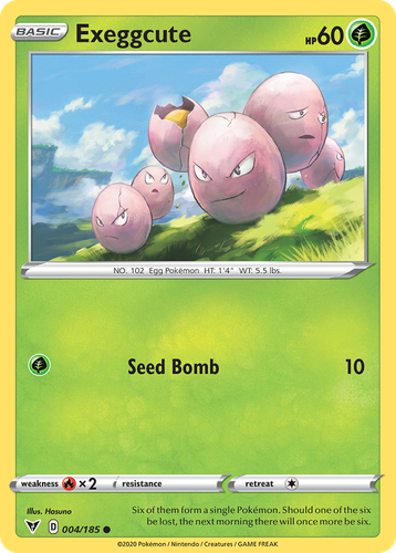 Exeggcute Pokémon TCG card art