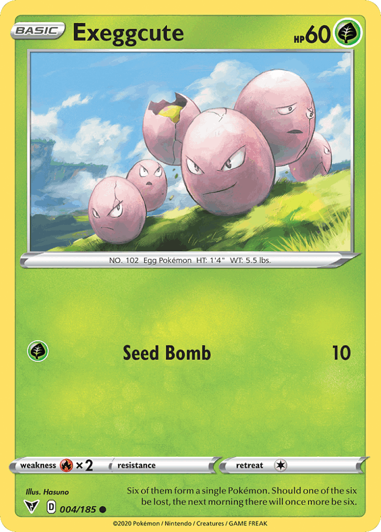 Exeggcute #4 from Vivid Voltage - Common - Illustrated by Hasuno
