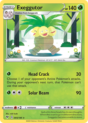 Exeggutor Pokémon TCG card art