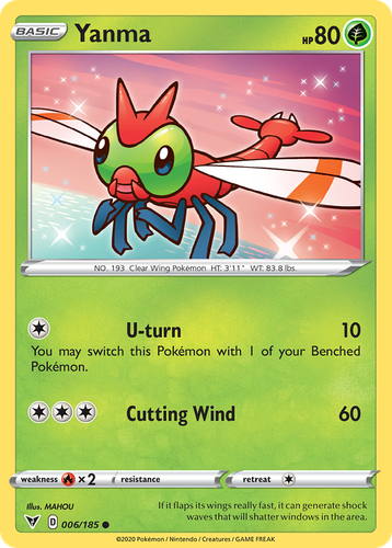 Yanma Pokémon TCG card art