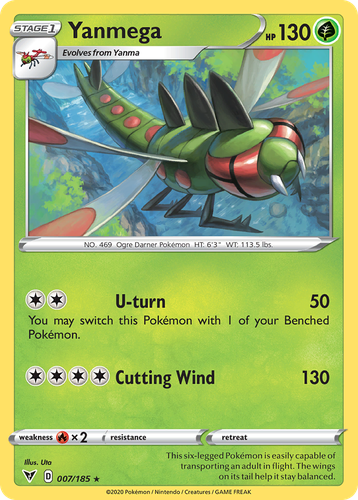 Yanmega Pokémon TCG card art