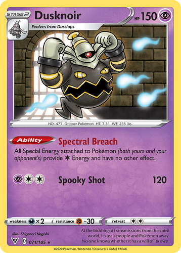 Dusknoir 71, Vivid Voltage