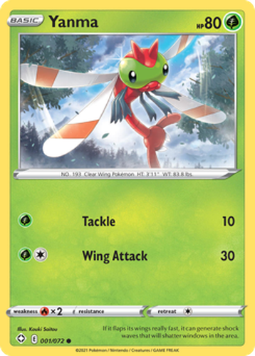 Yanma Pokémon TCG card art