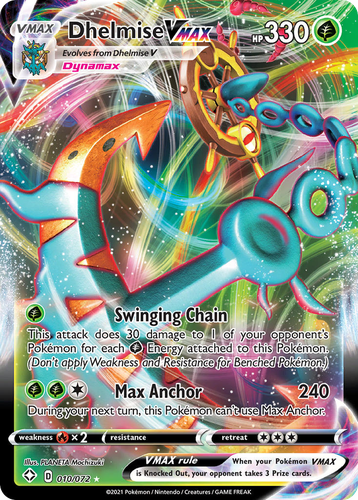 Dhelmise VMAX Pokémon TCG card art