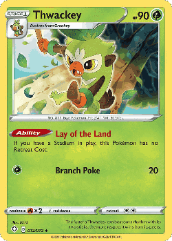 Thwackey Pokémon TCG card art