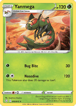 Yanmega Pokémon TCG card art
