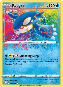 Kyogre Pokémon TCG card art