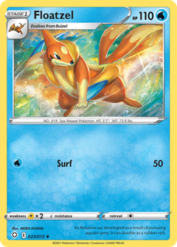 Floatzel Pokémon TCG card art