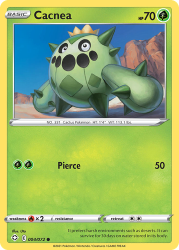 Cacnea Pokémon TCG card art