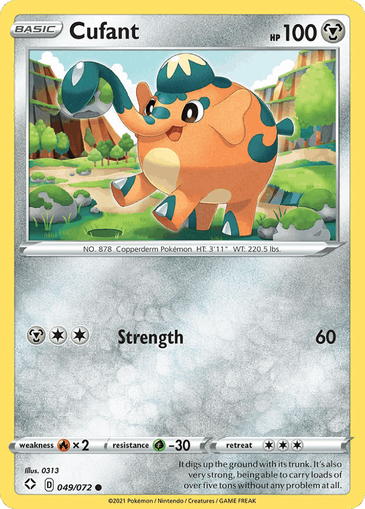 Cufant #49 from Shining Fates - Common - Illustrated by 0313