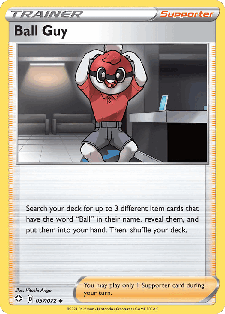 Ball Guy #57 from Shining Fates - Uncommon - Illustrated by Hitoshi Ariga