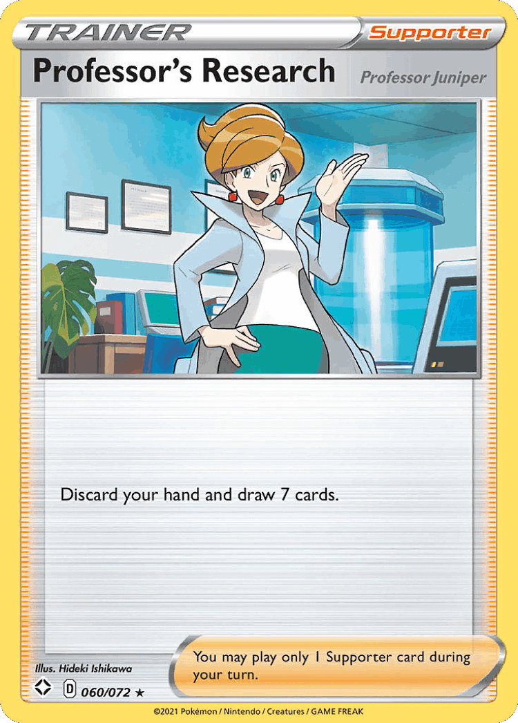 Professor's Research #60 from Shining Fates - Rare - Illustrated by Hideki Ishikawa