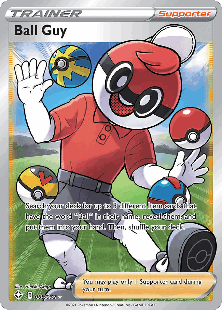 Ball Guy #65 from Shining Fates - Rare Ultra - Illustrated by Hitoshi Ariga