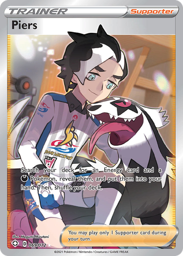 Piers #69 from Shining Fates - Rare Ultra - Illustrated by Megumi Mizutani
