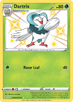 Dartrix Pokémon TCG card art