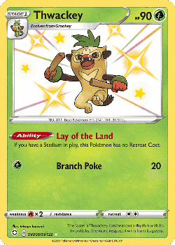 Thwackey Pokémon TCG card art