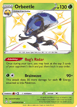 Orbeetle Pokémon TCG card art
