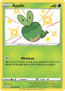 Applin Pokémon TCG card art