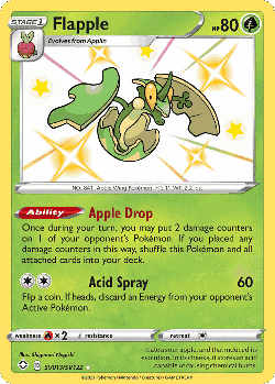 Flapple Pokémon TCG card art