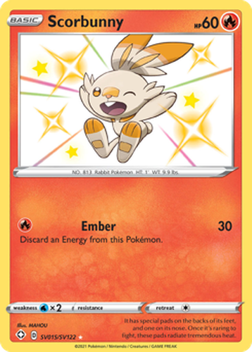 Scorbunny Pokémon TCG card art